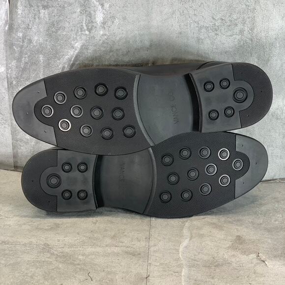 VANCE CO. Men\'s Wide Width Black Faux Leather Keith Slip-On Penny Loafers SZ 12W main image 7
